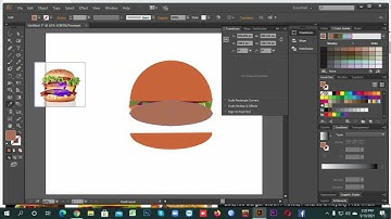Adobe Illustrator Logo design / Illustration | Burger Shape Logo Tutorial
