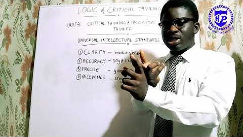 Logic and Critical thinking - UNIT 3 (part 2)