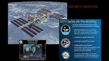 ISS SSTV 15/07/25 RTL SDR V3 + mmsstv + sdr sharp