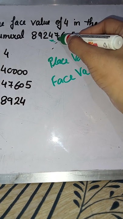 what-is-face-value-of-4-in-given-number-facevalue-facevaluesplit
