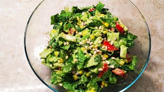 Салат из авокадо и романо//Avocado and Romano salad//Ավոկադոյով աղցան