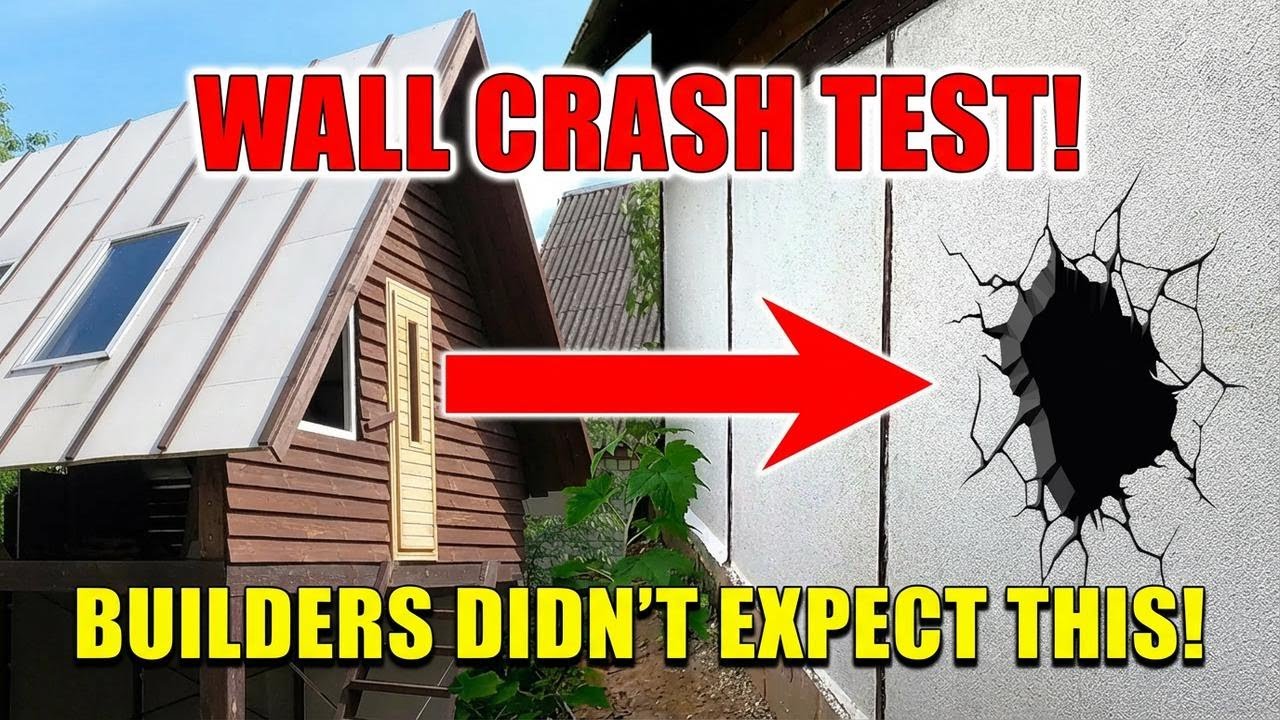 $1,000 Two-Story House, 540 Sq Ft – Wall Crash Test!