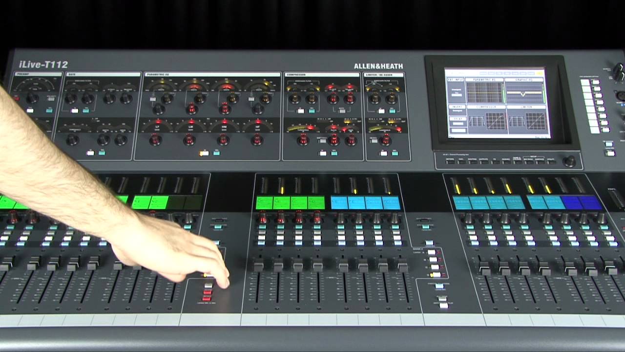 Allen & Heath iLive FOH and Monitor using Surface and Editor