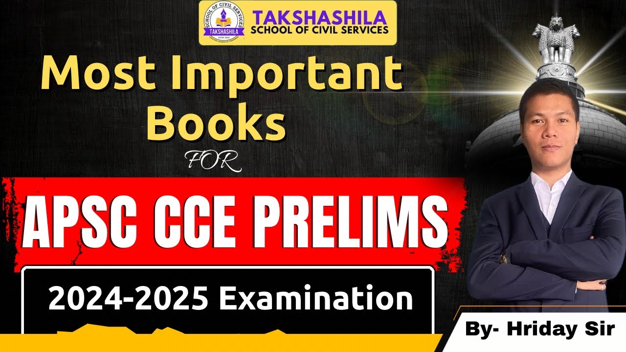 MOST IMPORTANT BOOKS FOR APSC CCE PRELIMS 2024-2025 EXAMINATION - YouTube