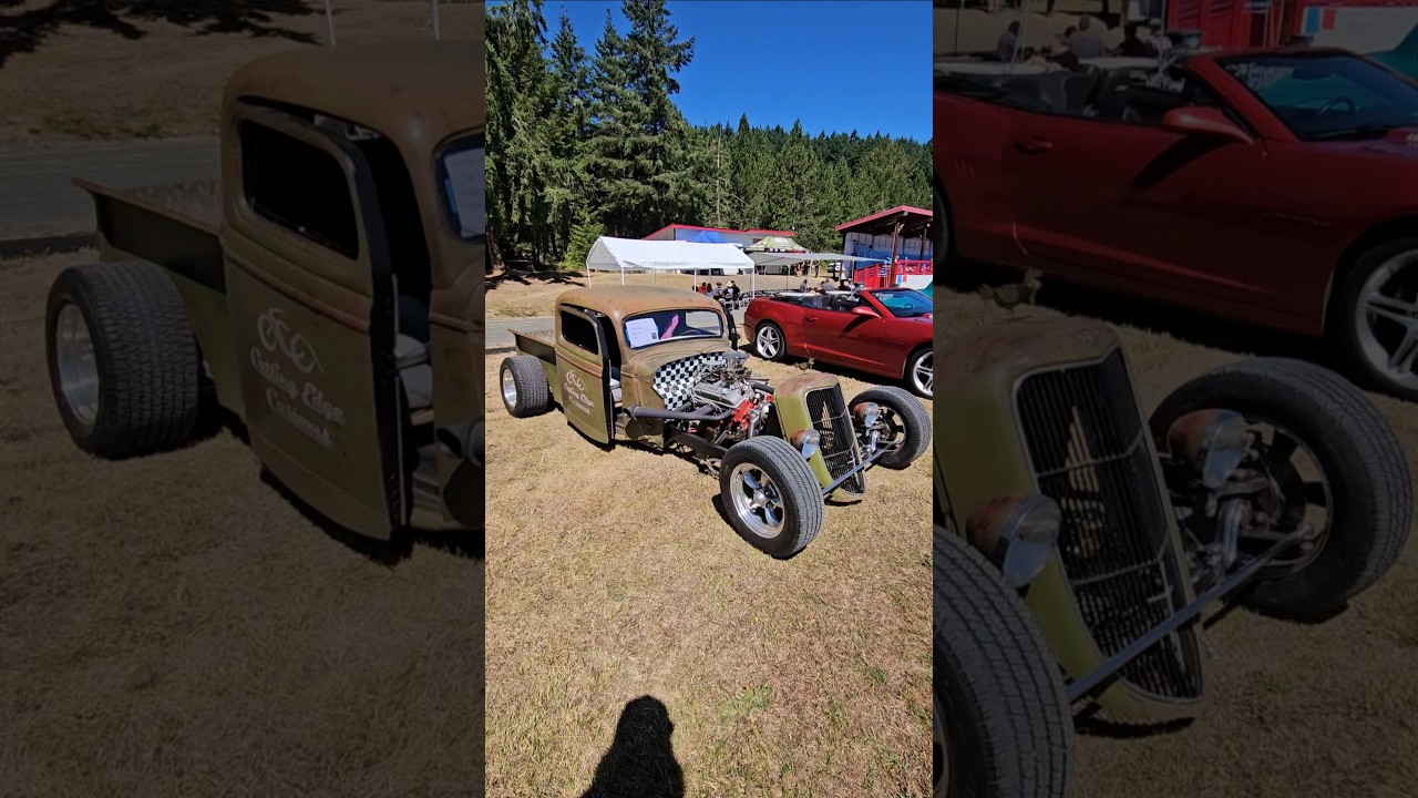 1935 Ford pickup rat rod. 