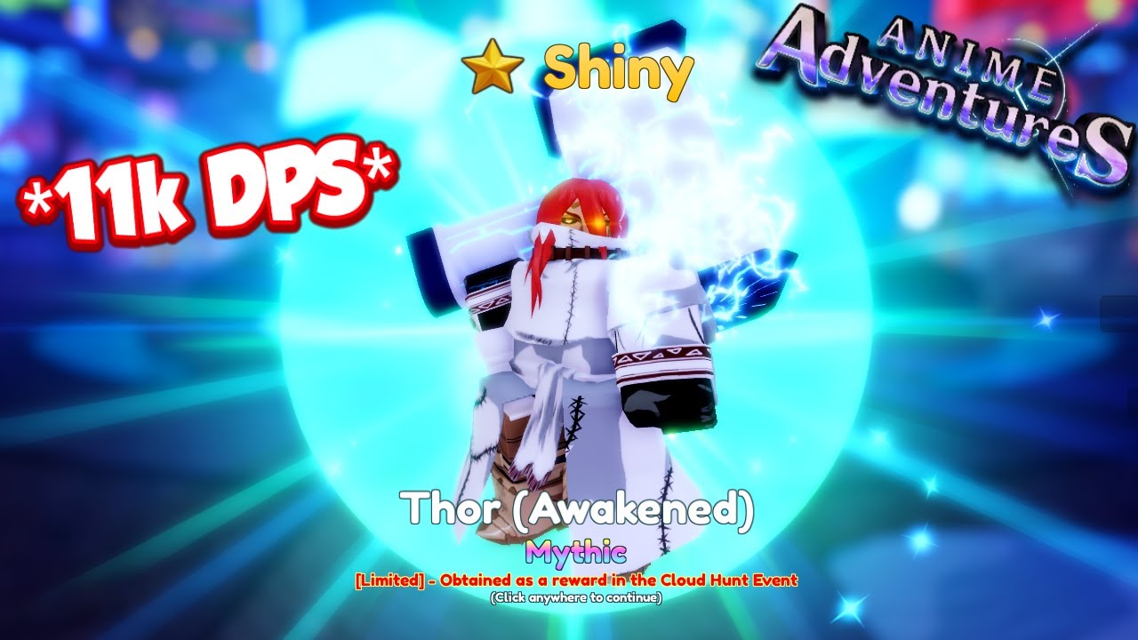 THIS *NEW* SHINY THOR (AWAKENED) IS INSANELY OP! *UPDATE 10.5* In Anime  Adventures Roblox 