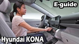 Hyundai Kona E-guide How to infotainment, assistance systems