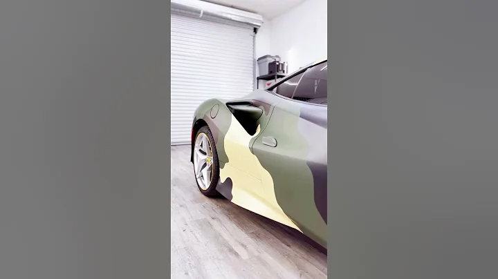 The Sickest Camo Wrap on Ferrari F8 Tributo 💯👌 | #shorts #supercar #ferrari #fyp #sportcar #93 #f8
