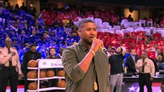 Usher Sings StarSpangled Banner Before Game 4