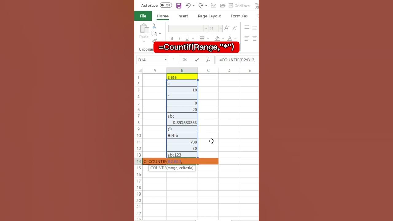 How to count text entries in excel shorts excel life amit kumar