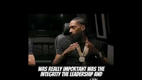 #Nipsey Dropping gems !