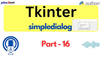 Using Tkinter SimpleDialog for User Input in Python GUIs #tkinter #pythonGUI #simpledialog #GUI