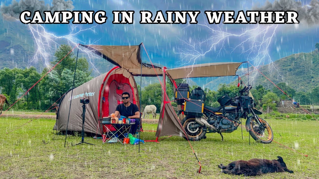 Solo Camping in Rainy Forest of Himachal Pradesh Solan | Relaxing in Nature | Camping in India