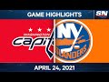 NHL Game Highlights | Capitals vs. Islanders – Apr. 24, 2021