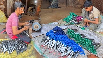Process of Making Professional Tailor Scissors || Factory Mass Production Process