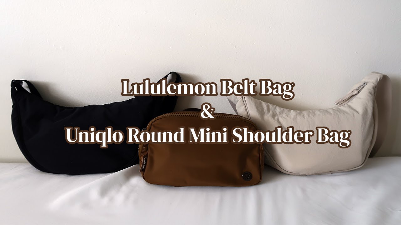 Lululemon Everywhere Belt Bag and Uniqlo Round Mini Shoulder Bag Comparison  and Review 