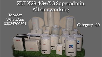 ZLT X28 5G sim router on Sale 2024: Review, Specifications, Speed Test and Superadmin features