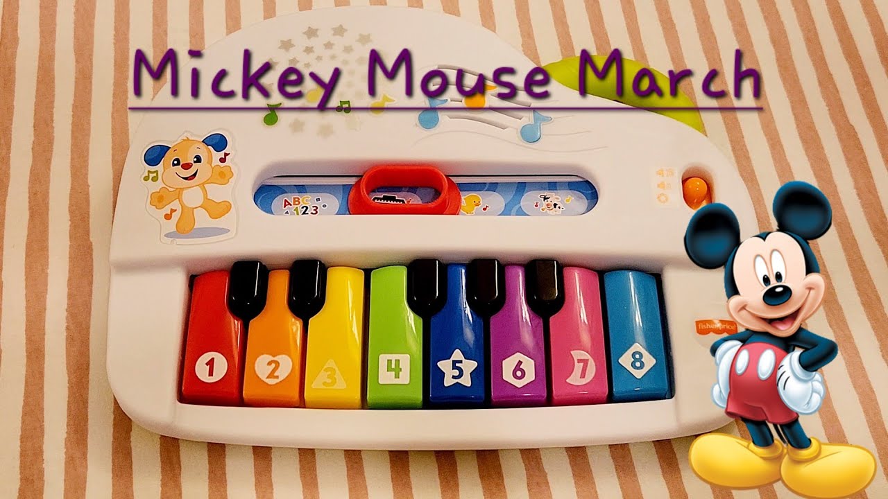 The Mickey Mouse March on a kids toy piano - YouTube