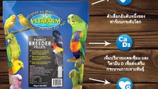 อาหารนกสูตรเพาะพันธุ์ Vetafarm breeder pellet