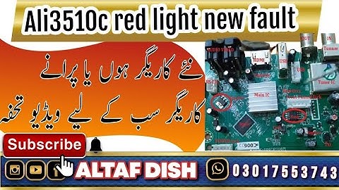 how to make ali3510c f1f2dish receiver red light problem solutionali3510c red light fault#altafdish