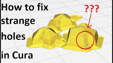 How to fix random/strange holes in Cura slicer models