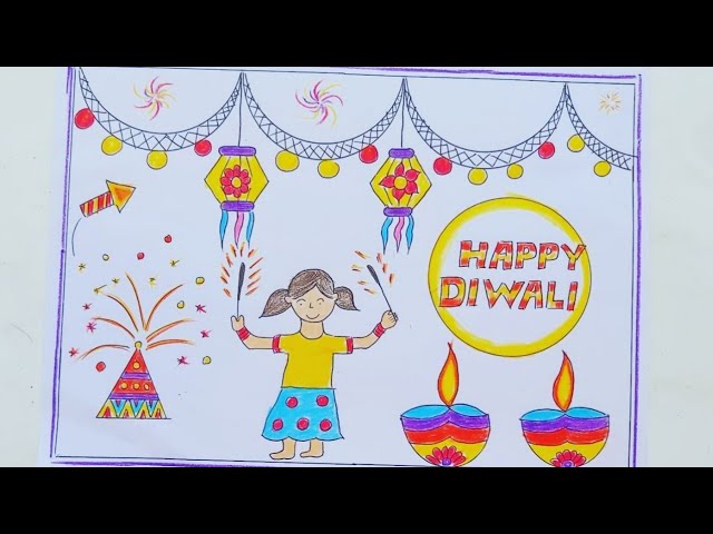 Drawing For Diwali | Diwali Drawing for 2024