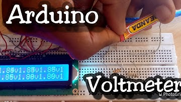 Diy arduino voltmeter