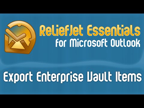 How to Export Symantec/Veritas Enterprise Vault Items from Outlook