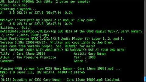BASH - Playing Music