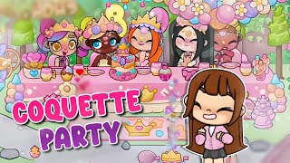 🎀*COQUETTE*Princess Party🎀👑Avatar World 🌎 #avatarworld #tocaboca