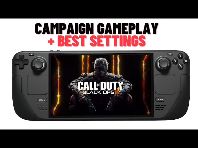 Call of Duty Black Ops 3 - Steam Deck Gameplay 
