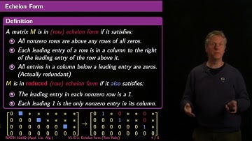 EchelonForm - Linear Algebra - E3