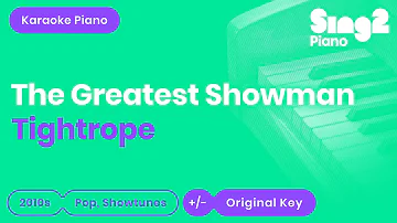 Tightrope - The Greatest Showman | Michelle Williams (Piano Karaoke)