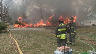 Controlled house fire on Merle Hay Road used for firefighter training