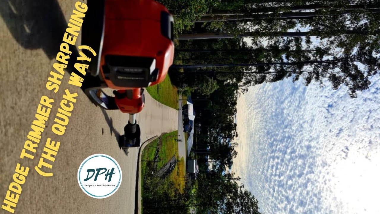 // HOW TO SHARPEN HEDGE TRIMMER BLADES // YouTube