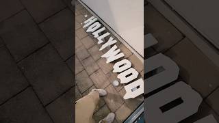 Making a MELTING HOLLYWOOD SIGN for my wall! PART 3 #art #diy #howto #cnc #craft