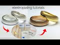 How to make gold solution  silver gold and rose gold plated