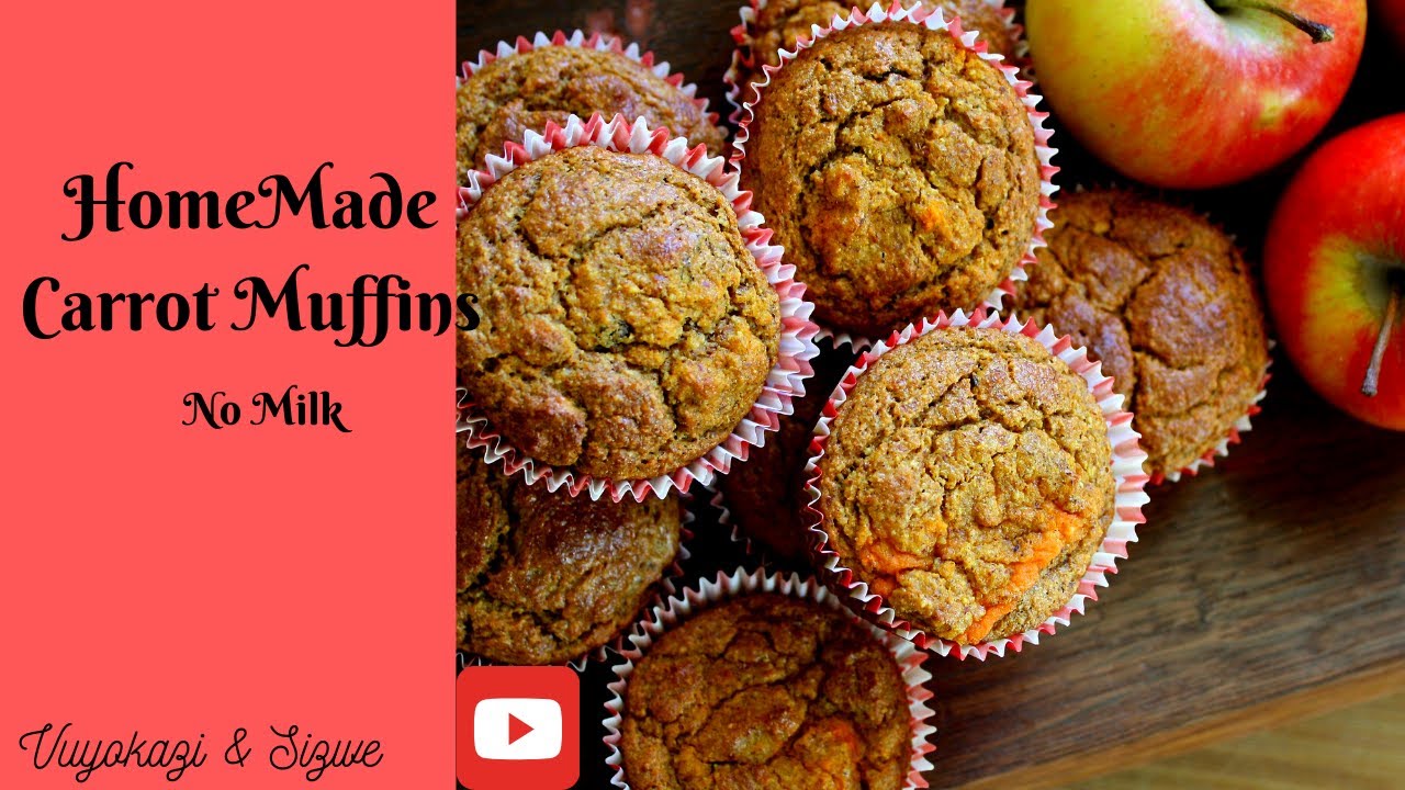 How to make carrot muffins No milk used YouTube