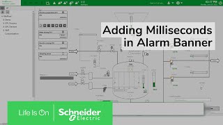 Adding Milliseconds in the Alarm Banner of SA Library | Schneider Electric