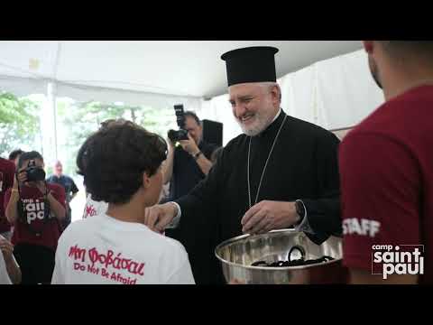 Archbishop Elpidophoros of America Visits Camp Saint Paul - July 3, 2023