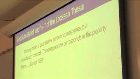 Hannes Leitgeb, "Belief as Qualitative Probability" Part 1/2