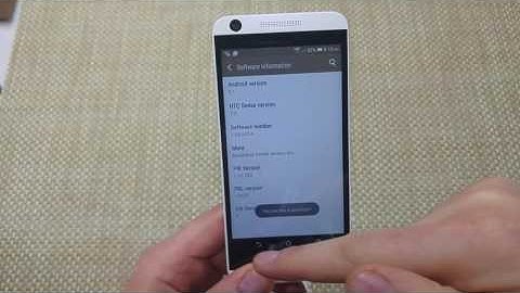 HTC Desire 626 How to enable Developr Options so you can turn on USB Debugging