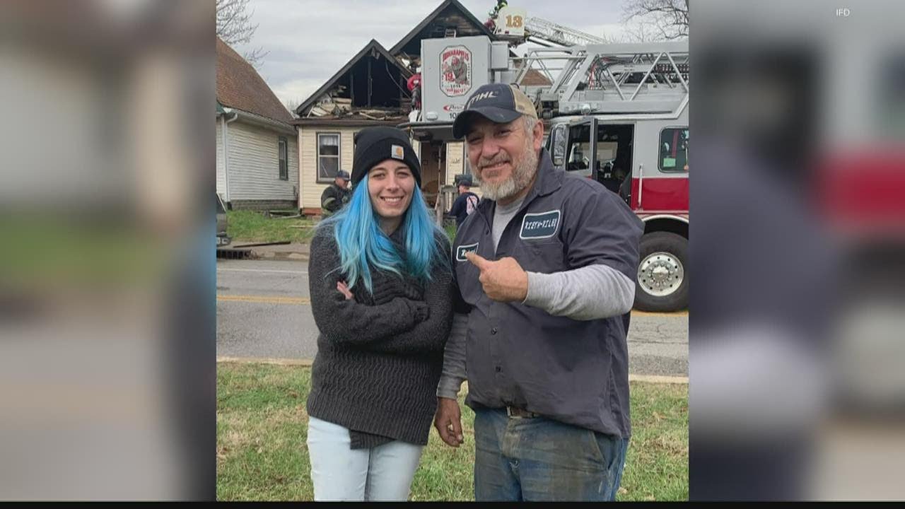 Neighbor and good Samaritan save woman from burning home - YouTube