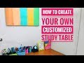 HOW TO CREATE A PRODUCTIVE STUDY TABLE + MY DESK TOUR (INDIAN)