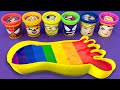 Satisfying Video l Making Rainbow Milk Bottle & Magic Egg With Kinetic Sand Cutting ASMR #45