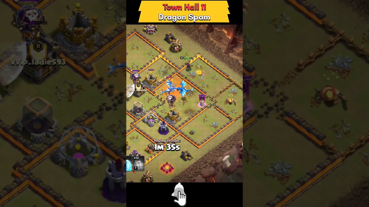 Clash of Clans || CWL Attack || Dragon Spam with Log Launcher 