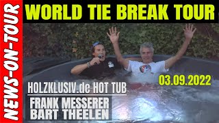 Wtt Tennis Cracks Frank Messerer & Bart Theelen Baden In Klamotten Im Holzklusiv Hot Tub Gummersbach