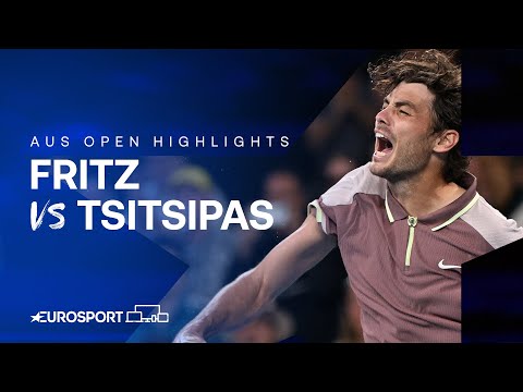 Taylor Fritz v Stefanos Tsitsipas | Round Four | Australian Open 2024 Highlights 🇦🇺