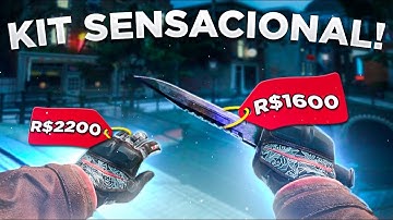 GANHEI esse KIT "SUPER TOP" abrindo CAIXAS no CSGO! *Presente para VOCÊS* - CSGO Open Case