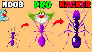 NOOB vs PRO vs HACKER | In Ants.io | With Oggy And Jack | Rock Indian Gamer |